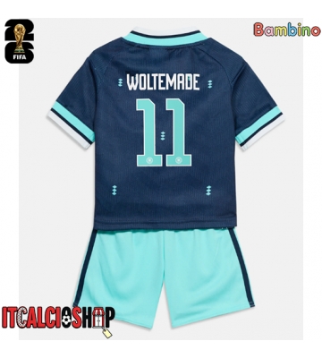 Germania Nick Woltemade #11 Seconda Maglia Bambino Mondiali 2026 Manica Corta (+ Pantaloni corti)
